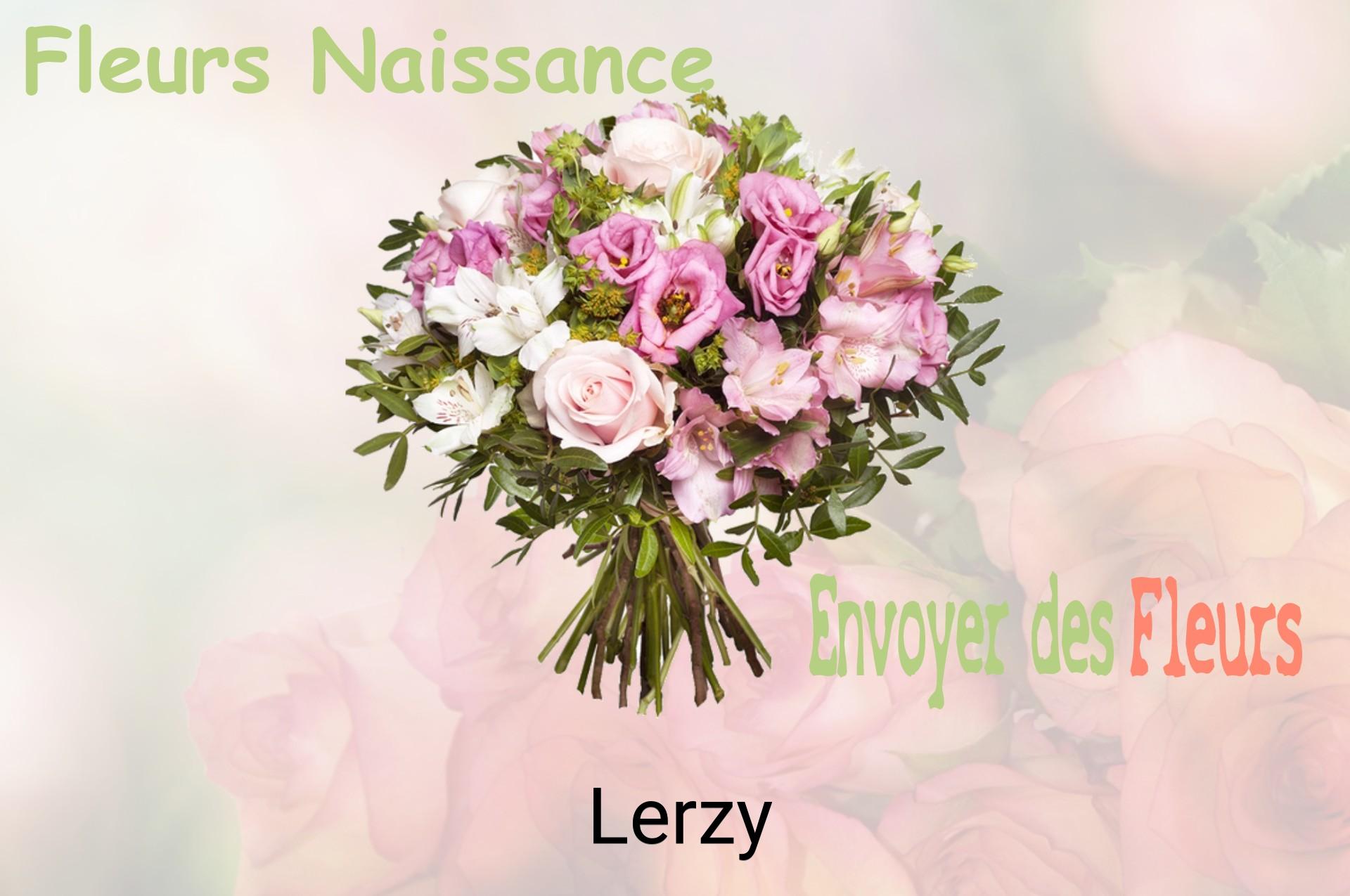 Bouquet de fleurs de naissance livré à Lerzy